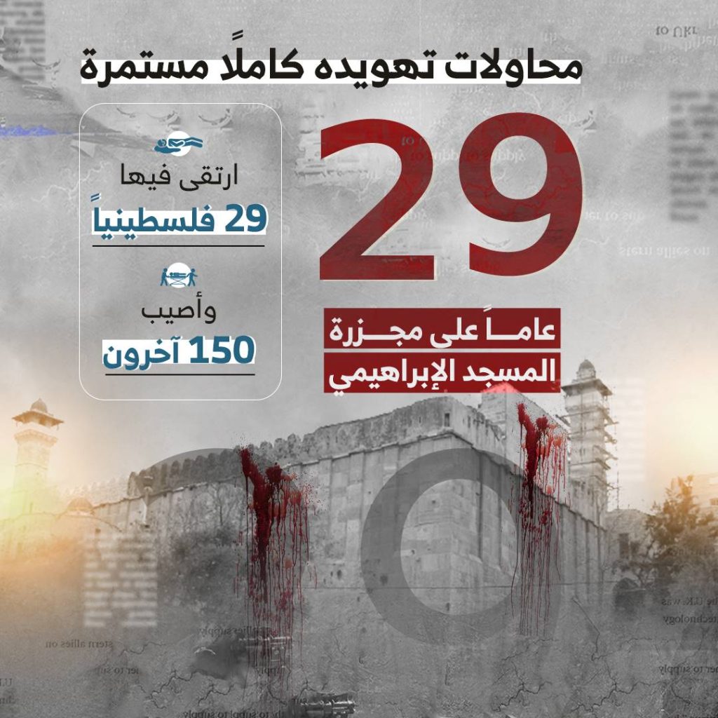 29 عاماً على مجزرة المسجد الإبراهيمي